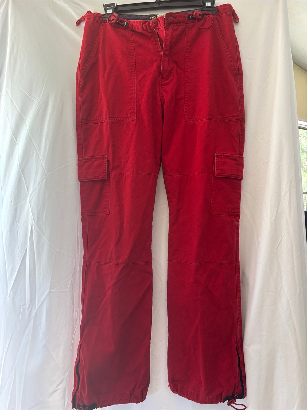 Fox Red Cargo Track Pants